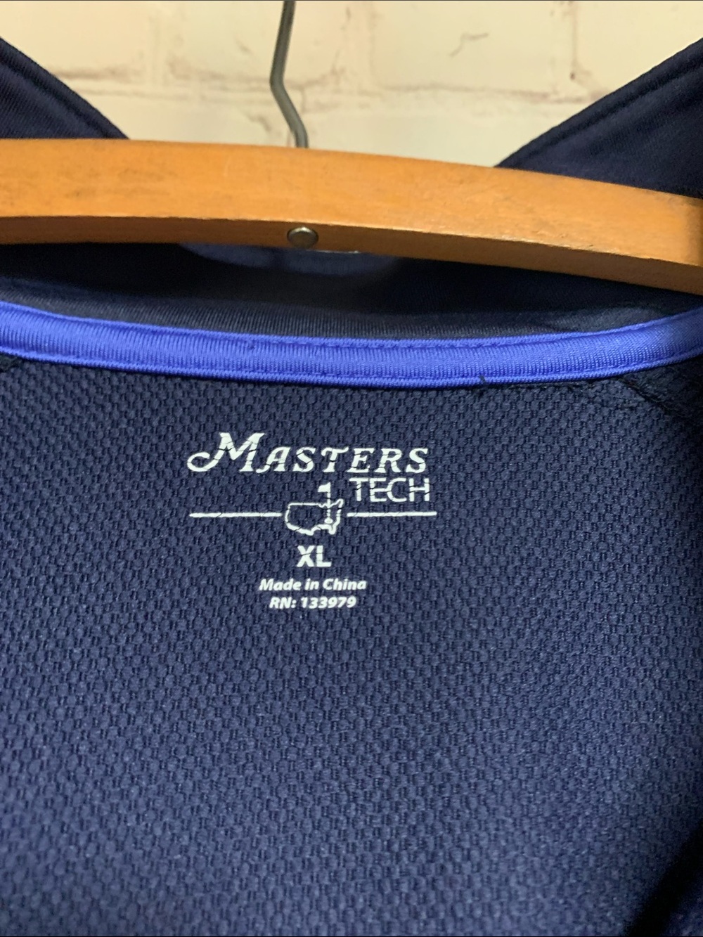 Master’s Tech Navy 1/4 Zip Size XL - Picture 2 of 6